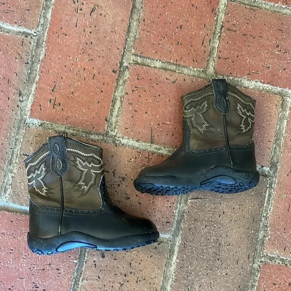 Boys Roper Cowboy Boots 4